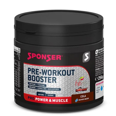 Sponser Pre-Workout Booster, 256 g Dose, Cola