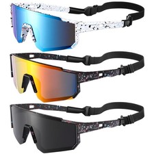 3 Pack Kids Sunglasses, Youth Baseball Sun Glasses, Polarized Sports Sunglass...