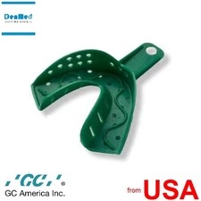 GC COE Spacer Trays #21D Medium GREEN Perforated Lower Full-Arch Plastic  421581