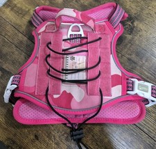 AUROTH Tactical Dog Harness Small No Pull, Adjustable, Reflective  Patches Pink