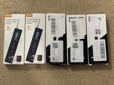 5x Lot Hidden Camera Detectors Portable Bug Detector Rf Wireless Signal Scanner