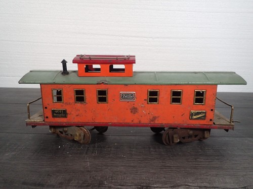 American Flyer 4011 Vintage Calibre Estándar Caboose Rojo con Techo Verde 7 Mil Vendido | Zustand: Used