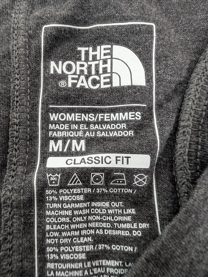Camiseta sin mangas North Face para mujer gris medio calce clásico camiseta atlética al aire libre Foto 2 de 4