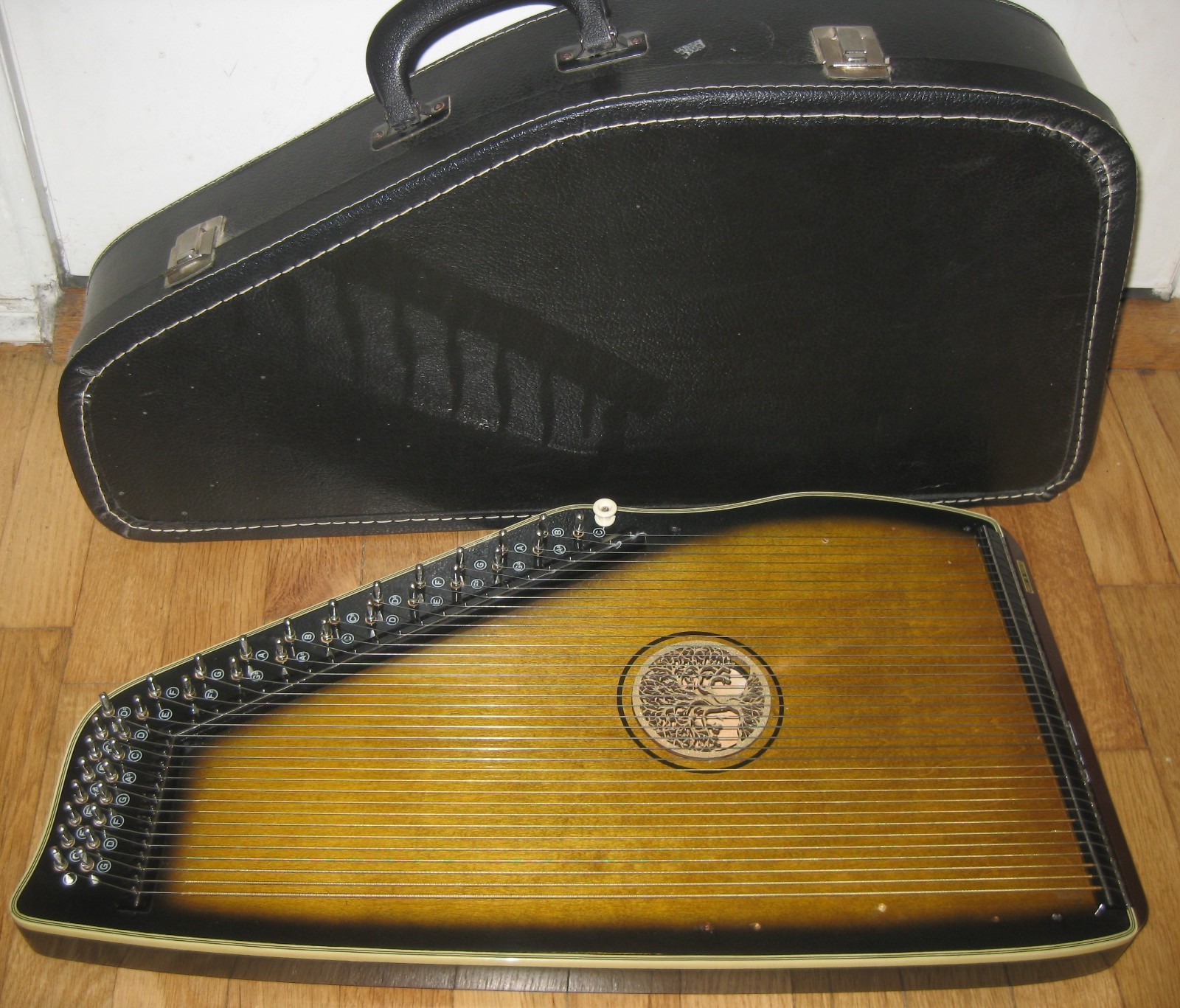 Therapy Harp Monochord Swarmandal  Celestial Strings Tuning 432hz Case