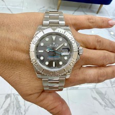 Rolex Yacht-Master 40MM 116622 Rhodium Grey Dial Oyster Platinum Steel Watch 2