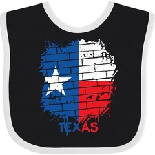 Inktastic Graffiti Texas State Flag Baby Bib Tx Clothing Infant