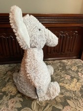 A69 FAO Schwarz Blue Elephant Bean Bottom Plush 11" Lavender Scent When Heated