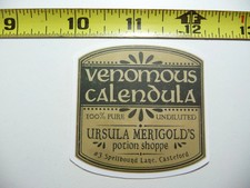 VENOMOUS CALENDULA SMALL STICKER DECAL WITCHCRAFT POTION SPELL WITCH GOTH