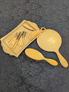 Vintage 1920's Vanity or Dresser Set - 14 pieces