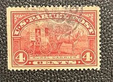 United States: 1913 Parcel Post.  SC# Q-4, used on stamp mount.  Lot 08-05036