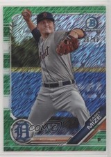 2019 Bowman Chrome Prospects Green Shimmer Refractor 26/99 Casey Mize i9x