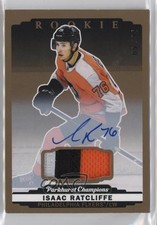 2022 Upper Deck Parkhurst Champions Rookies 9/35 Isaac Ratcliffe Patch Auto 1hh6
