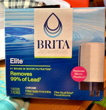 NEW Brita Faucet Elite White Filter Replacement 2 Pack Remove 99 Lead