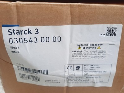 Duravit 0305430000 Starck Undermount Bathroom Sink, White