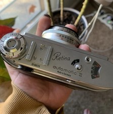 Kodak Retina Automatic III 35mm Rangefinder Retina-Xenar 45mm F/2.8 Germany Case