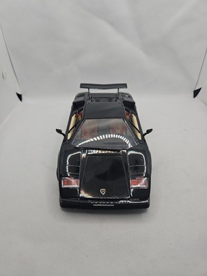 Bburago Lamborghini Countach 1:18 Diecast Black Car Opening Hood #DRW5