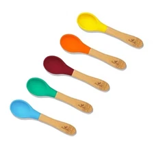 Avanchy Bamboo Baby Training Spoon - 5pk