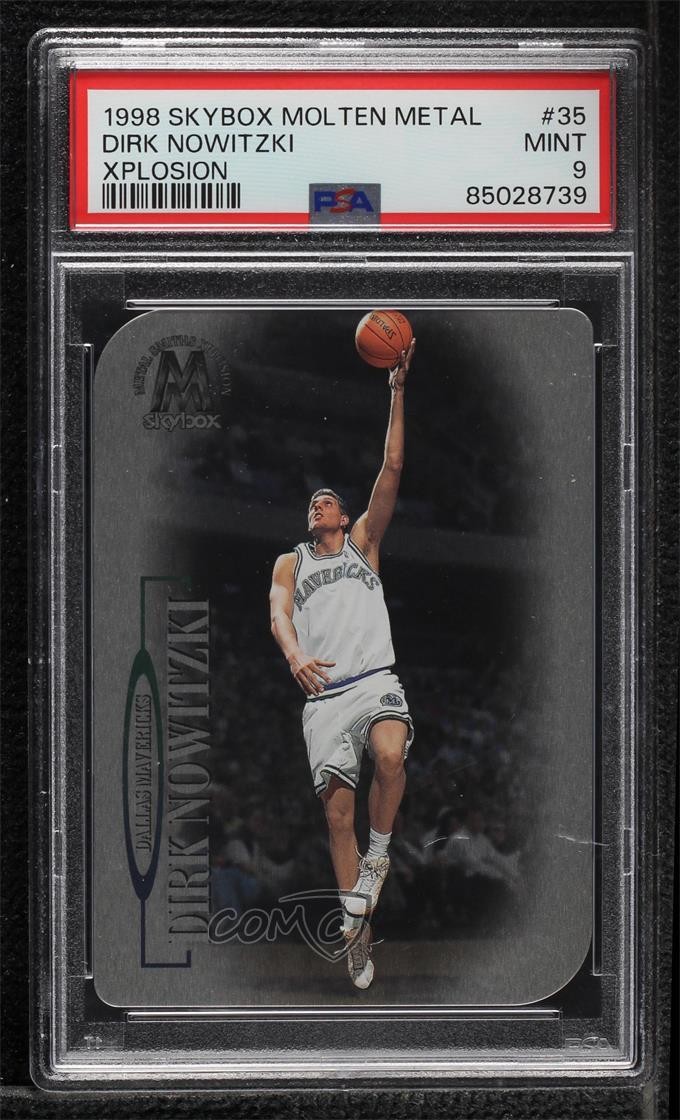 1998 Skybox Molten Metal Smiths Xplosion Dirk Nowitzki #35 PSA 9 MINT HOF 0e5c