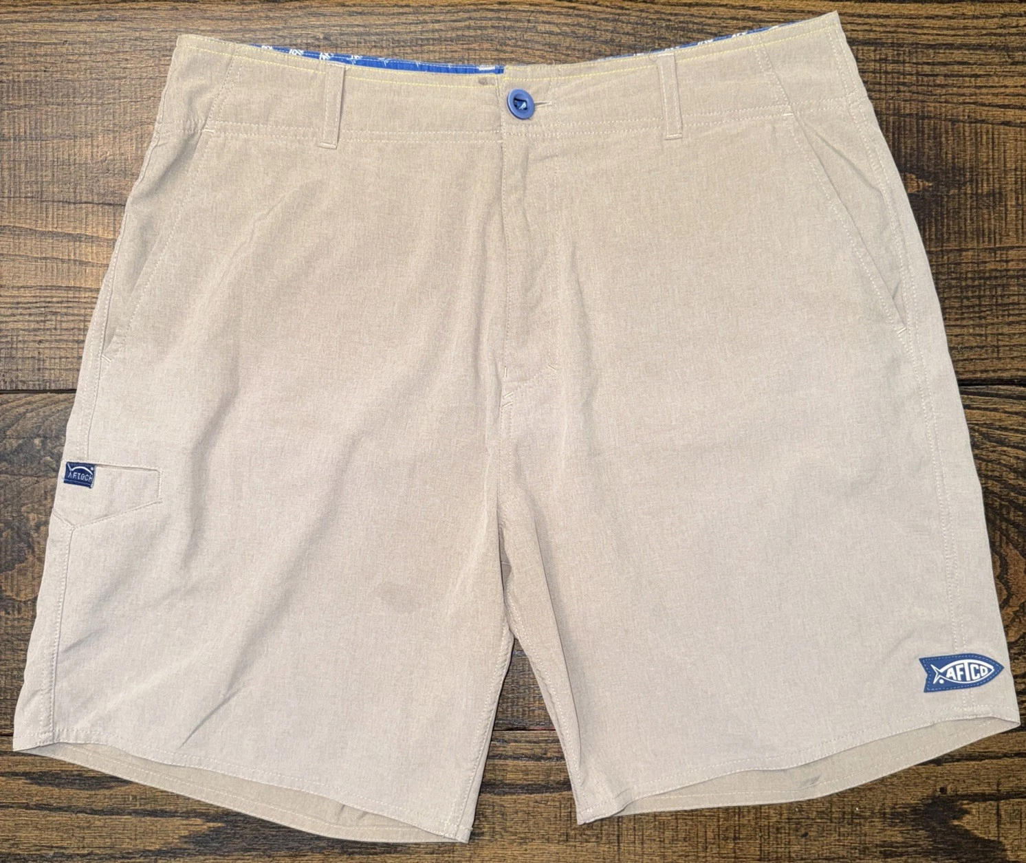 AFTCO Men Shorts Size 32 The Original Fishing Short Stretch Beige AFTeCH C
Opens in a new window or