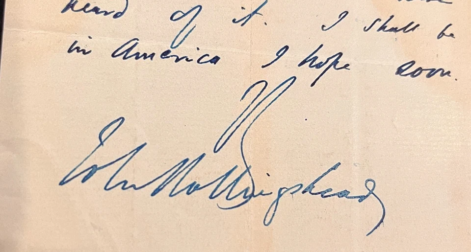 AUTOGRPAH Letter Signed by JOHN HOLLINGSHEAD - 1879 Gaiety Theatre - Image 3 of 4