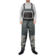 Breathable Chest Waders Trousers Warm Fishing Wading Pants Waterproof Thermal Pa
