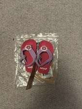 Reef Kids Flip Flops With Flower Pink, Brand New With Tags Slight Mark Left Toe