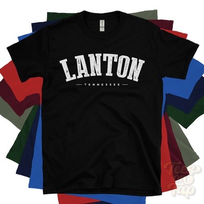 LANTON TENNESSEE T-SHIRT Spring Hill Maury USA Retro Uni-Stil Heimatstadt Geschenk