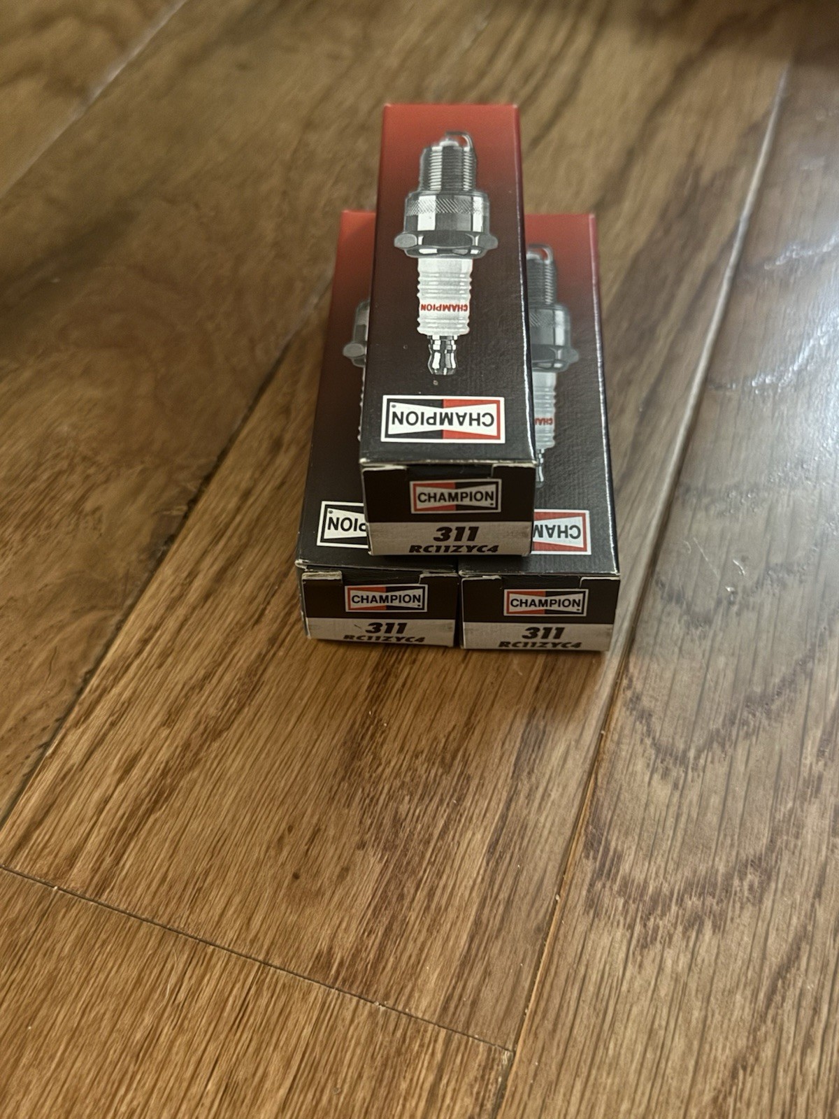 3 Champion Copper Spark Plugs 311 RC112YC4