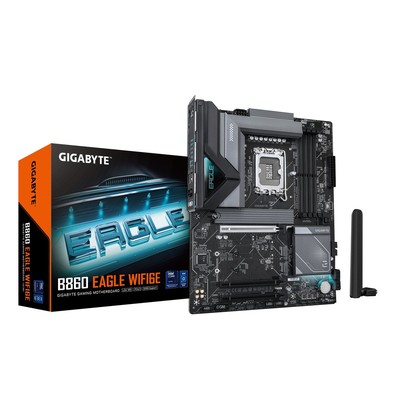 GIGABYTE B860 EAGLE WIFI6E Mainboard - Intel Core Ultra Series CPUs 12+1+2+1 P