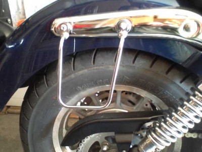 Chromed Spaan Supports For Triumph America/Speedmaster Side Bags