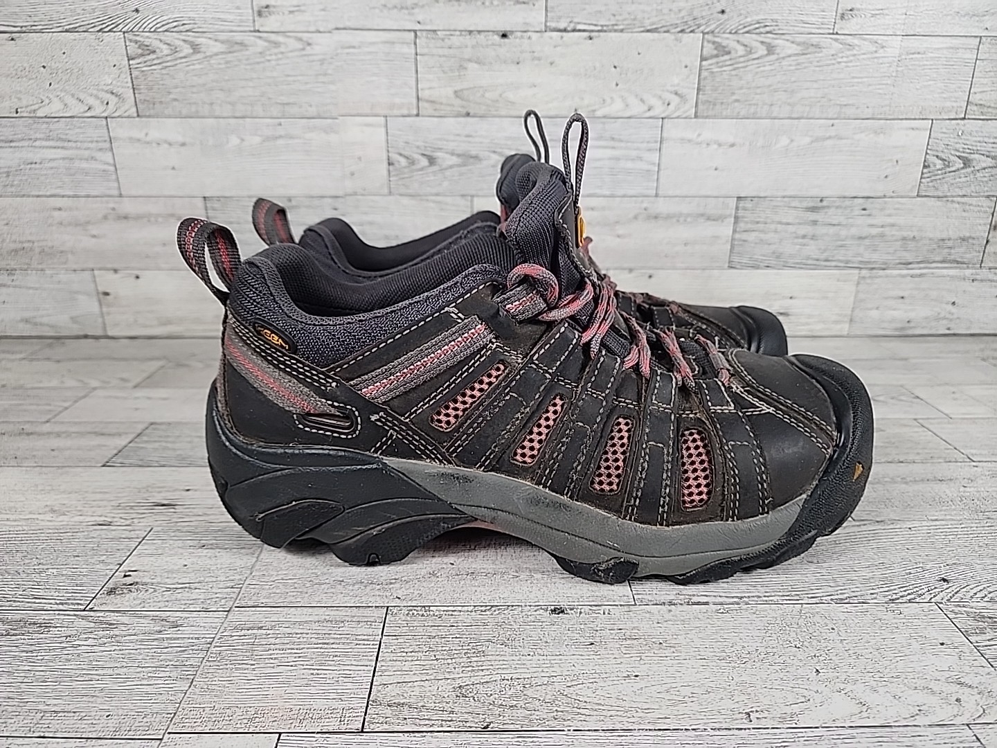 Scarpe da lavoro utility KEEN Flint basse donna 9 5 W grigio punta acciaio ASTM F2413 11