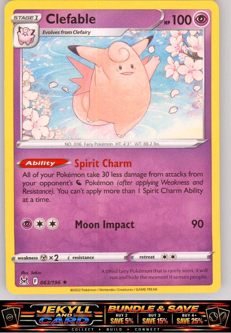 SWSH11: Lost Origin #063/196 Clefable - 2022