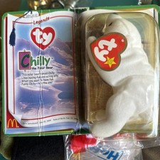 Chilly The Polar Bear Ty Beanie Babies McDonald's 1994 New In The Box RETIRED