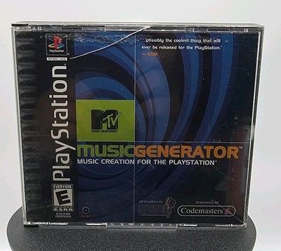 Codemasters MTV Music Generator Sony PlayStation 1 PS1 E NTSC-U/C Complete AS-IS