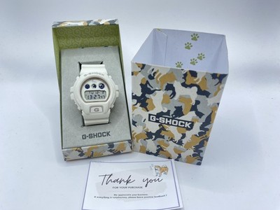 CASIO G-SHOCK DW-6900SHB-7JR White Shiba Inu Model Men's Watch Day/Date