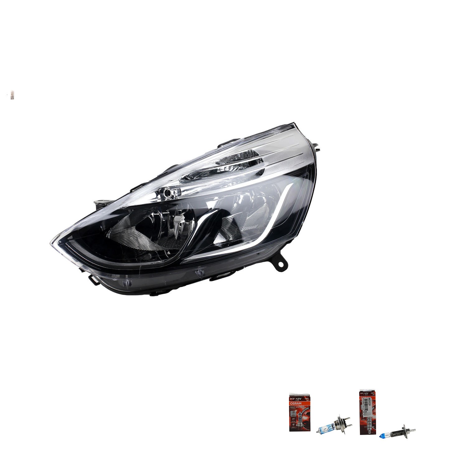 Faro Adatto A per Renault Clio 11/2012-08/16 Sinistra Con Lampadine - Immagine 4