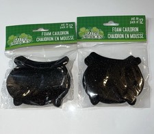 2 Packs Crafters Square Black Colander Foam Shapes Saint Patrick Day/Halloween