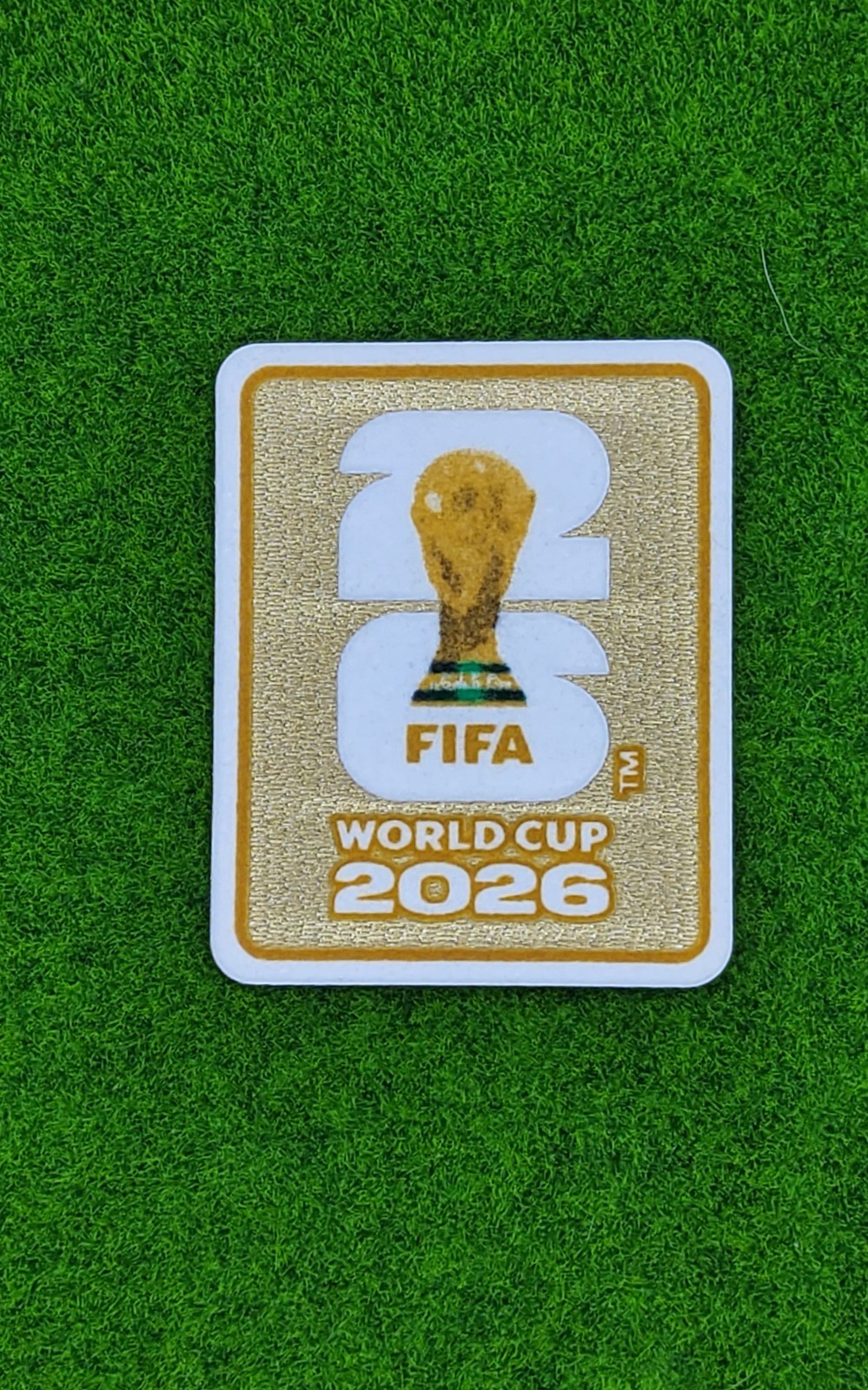 2026 Flock World Cup Patch Soccer Jersey Patch USA Mexico Canada Iron On Gold