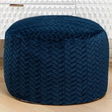 Pouf Ottoman Unstuffed Ottoman Foot Rest Floor Pouf Round Pouf Seat Floor Bea...