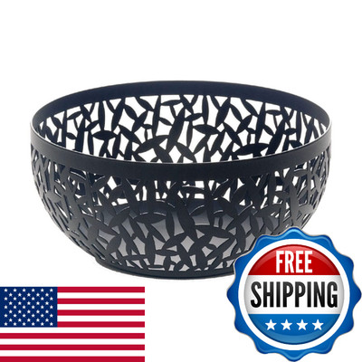 Alessi MSA04/21 B ''CACTUS!'' Fruit Holder in Steel Coloured With Epoxy Resin, Bla