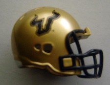 SOUTH FLORIDA BULLS Mini Pocket Pro Football Helmet RIDDELL 2009 Big East RARE