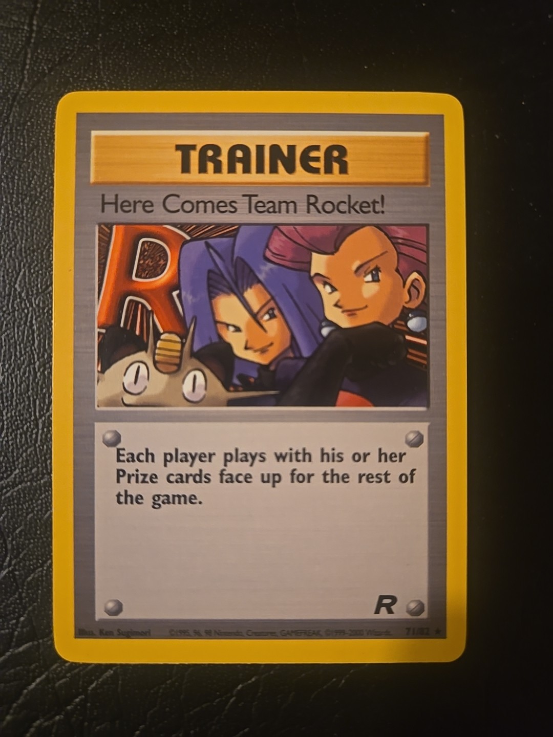 Pokemon Card Here Comes Team Rocket! 71/82 Team Rocket  Rare Light Play