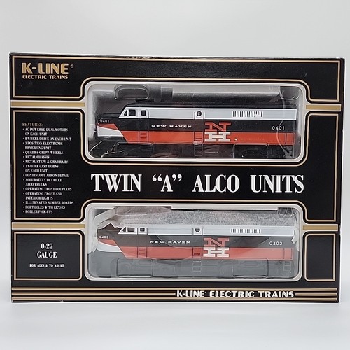 K-Line New Haven Twin "A" Alco Units Mint Condition O Scale