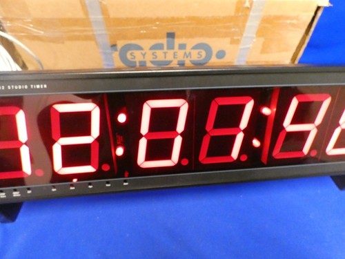 Radio Systems CT-2002 Large 4" Studio Timer Clock Display w/Remote, Power Supply - Picture 5 of 19