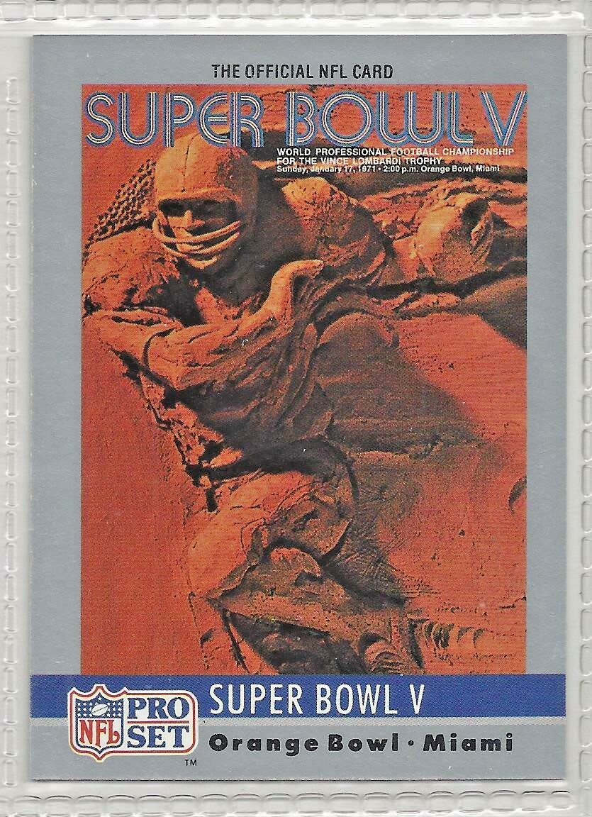 THE COLTS関連セット Colts vs. Cowboys Pro Set 1990 NFL Football Super Bowl V