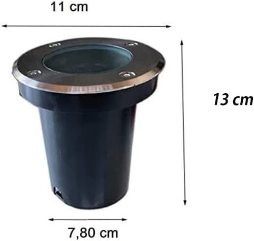 Faretto calpestabile LED con attacco GU10 segnapasso luce giardino 10 WATT IP65 - Foto 5 di 5