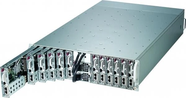 Supermicro Microcloud 3U 12 Node Server 5038ML-H12TRF X10SLE-F E3-1240V3 16GB - Image 2 of 4