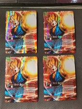 4x Fusion Warrior Super Saiyan Vegito  BT2-001 R Dragon Ball Super Card TCG