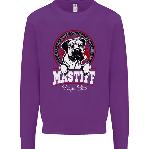 Mastiff Heart Funny Dog Kids Sweatshirt Jumper - Picture 78 of 82