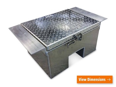 Iconic MetalGear Aluminum In-frame Semi Truck Tool Box 23Wx13Hx18D P#1802